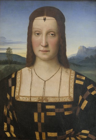 Elisabetta Gonzaga'nın Portresi 1471-1526 by Raffaello Sanzio Raphael