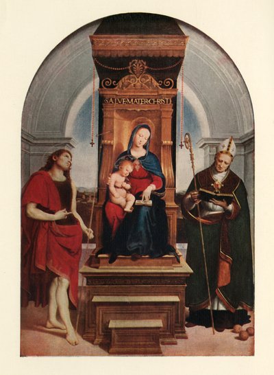 Ansidei Madonna, 1505, c1912 by Raffaello Sanzio Raphael