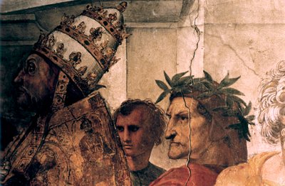 Kutsal Ayin ayrıntısına ilişkin Tartışma, 1508-1509 by Raffaello Sanzio Raphael