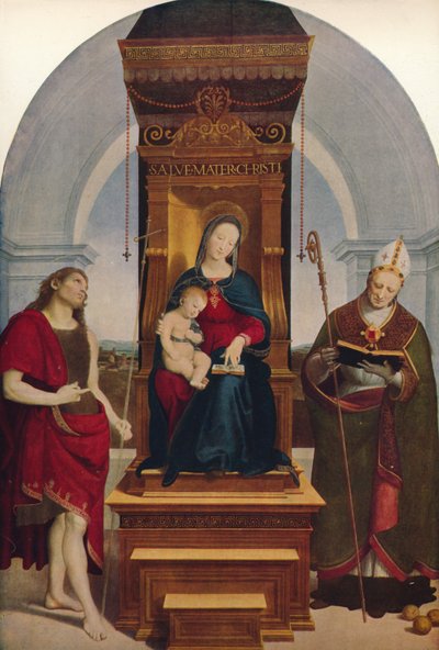 Madonna Degli Ansidei, 1505, c1915 by Raffaello Sanzio Raphael