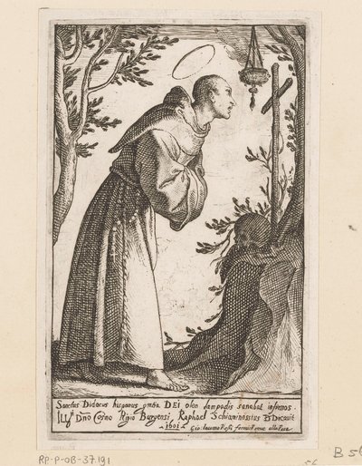 Heilige Didacus van Alcala by Raffaello Schiaminossi
