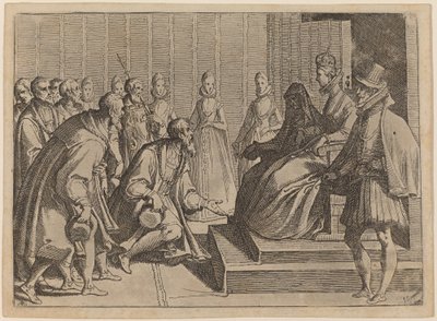 Avusturyalı Margaret Bir Soyluya Seyirci Veriyor by Raffaello Schiaminossi