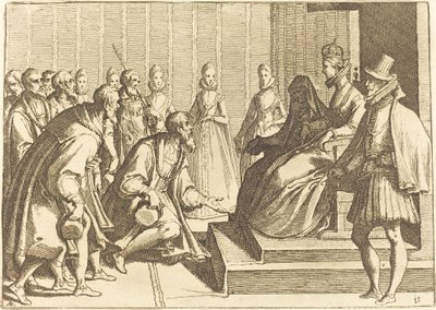 Avusturyalı Margaret Bir Soyluya Seyirci Veriyor by Raffaello Schiaminossi