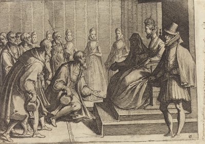 Avusturyalı Margaret Seyirciyi Bir Soyluya Veriyor [verso] by Raffaello Schiaminossi
