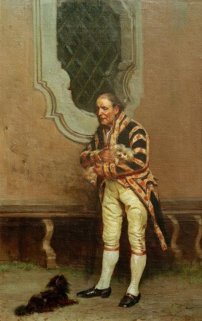 Köpekler ile malikane uşağı by Raffaelo Tancredi