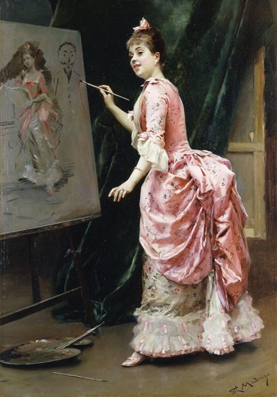 Çalışmada; Çalışmada, by Raimundo de Madrazo y Garreta