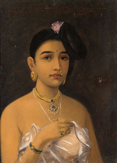 Malabar Güzeli, Raja Ravi Varma tarafından by Raja Ravi Varma