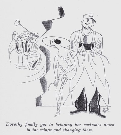 Anita Loos (lito) tarafından "Ama Beyler Esmerlerle Evlenir" için illüstrasyon by Ralph Barton