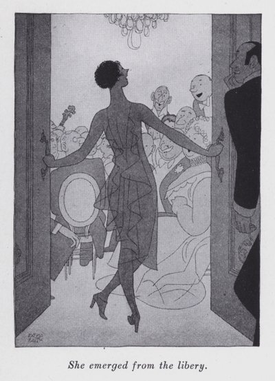 Anita Loos (lito) tarafından "Ama Beyler Esmerlerle Evlenir" için illüstrasyon by Ralph Barton