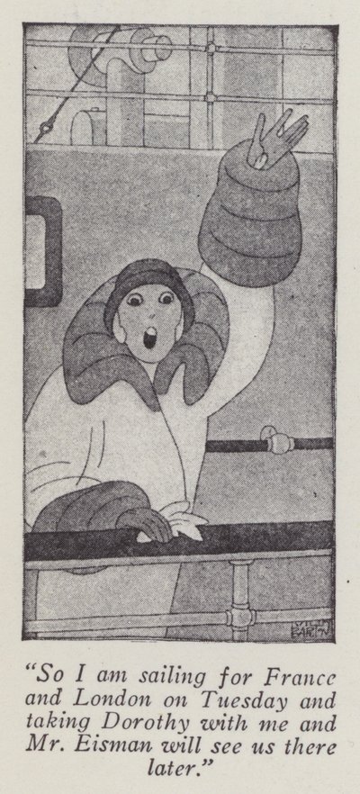Anita Loos (litho) tarafından Beyler Sarışınları Tercih Eder için İllüstrasyon by Ralph Barton