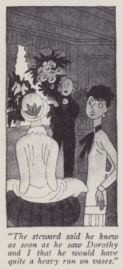 Anita Loos (lito) tarafından Beyler Sarışınları Tercih Eder için İllüstrasyon by Ralph Barton