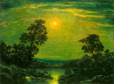 Ay ışığı, 20. yüzyılın başlarında. by Ralph Albert Blakelock