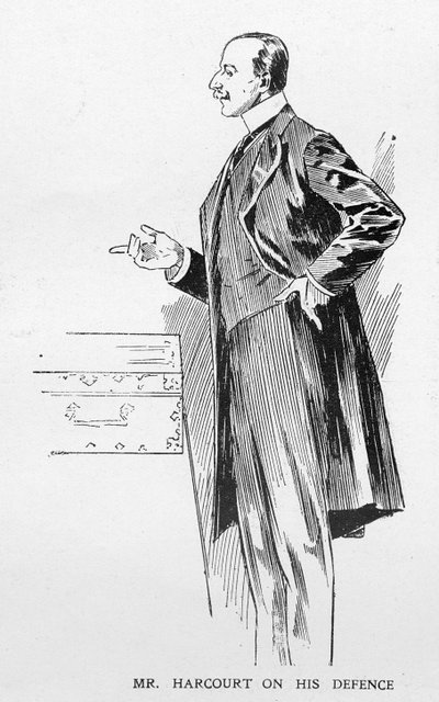 Bay Harcourt Savunma Üzerine, 27 Ekim 1906