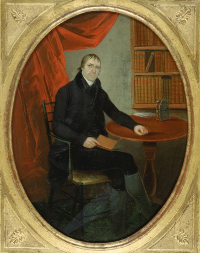 Bir Connecticut Saatçisinin Portresi, ca. 1800. by Ralph Earl