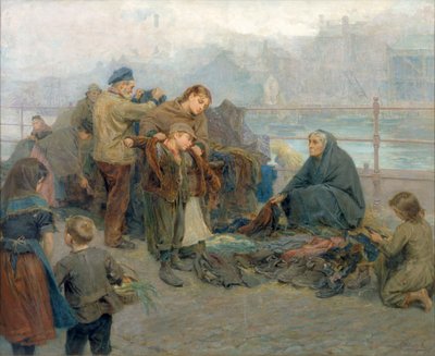 Paddy'nin Giysi Pazarı, Sandgate, 1898 by Ralph Hedley