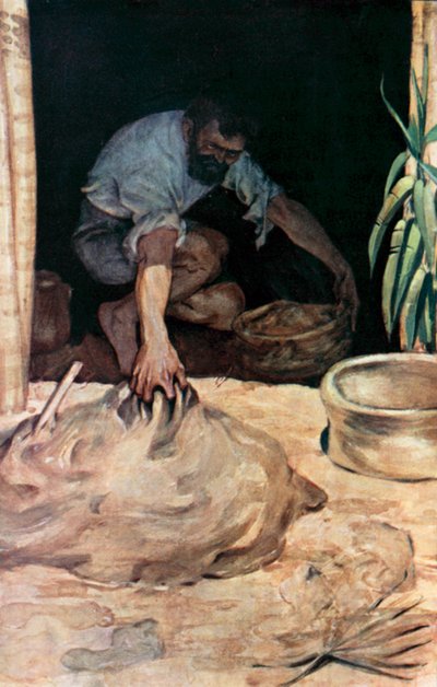 Daniel Defoe tarafından Robinson Crusoe için çizim (renkli taş) by Ralph Noel Pocock