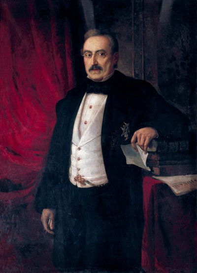 Yazar ve ekonomist Buenaventura Carlos Aribau'nun (1798-1862) portresi by Ramón Martí Alsina
