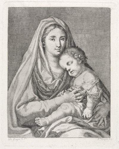 Madonna ve Çocuk (Francisco Bayeu y Subias'tan sonra) by Ramon Bayeu y Subias