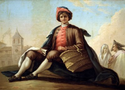 Sepetli çocuk by Ramon Bayeu y Subias