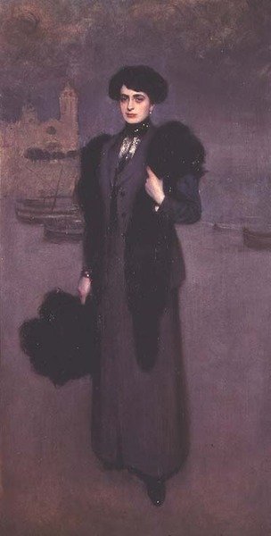 Dolores Vidal'ın Portresi by Ramon Casas i Carbo