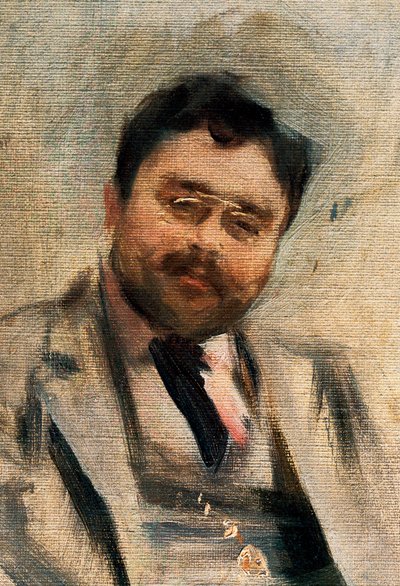 Isaac Albeniz'in 34 yaşındaki portresi, detay (tuval üzerine yağlı boya) by Ramon Casas i Carbo