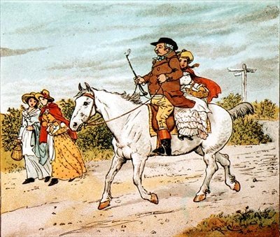 Bir Çiftçi Gri Kısrağının Üzerine Koşmaya Gitti by Randolph Caldecott