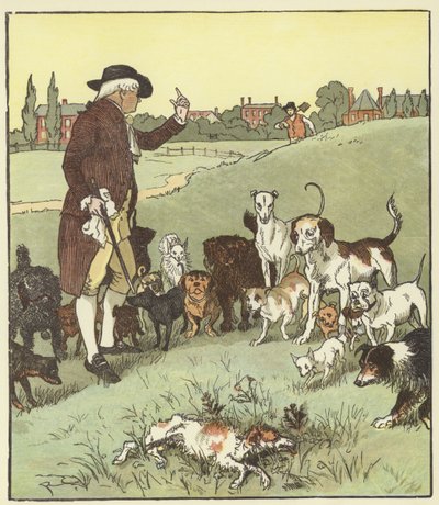 Kuduz Bir Köpeğin Ölümü Üzerine Bir Ağıt by Randolph Caldecott