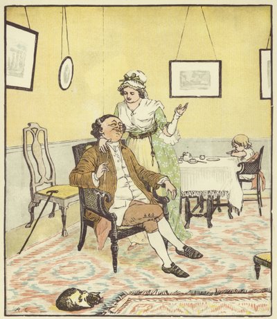 John Gilpin (renkli taş) by Randolph Caldecott