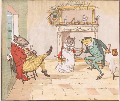 Dua edin Bay Kurbağa, bize bir şarkı verir misiniz? by Randolph Caldecott