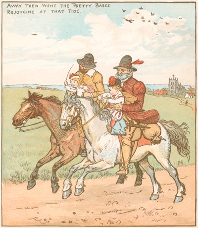 Ormandaki Bebekler'den bir sahne, 1878 by Randolph Caldecott