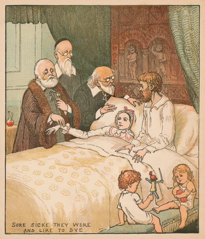 Ağrılı Hasta Olurlardı ve Boyamayı Severler, c1878. by Randolph Caldecott