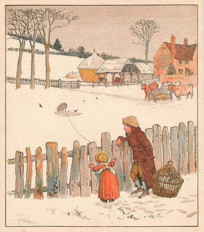 Kuş Tuzağı, 19. yüzyılın ortaları. by Randolph Caldecott