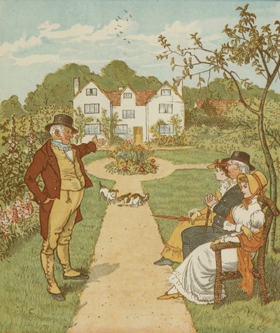 Jack'in Yaptığı Ev '' birikimli tekerleme. Randolph Caldecott'un çizimi. by Randolph Caldecott