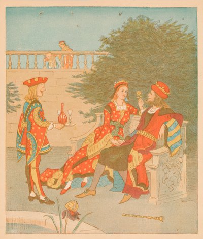 Kupa Düzeni ve Kupa Kraliçesi, 1880. by Randolph Caldecott