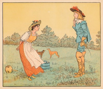 O zaman seninle evlenemem, güzel hizmetçim!, c1882. by Randolph Caldecott