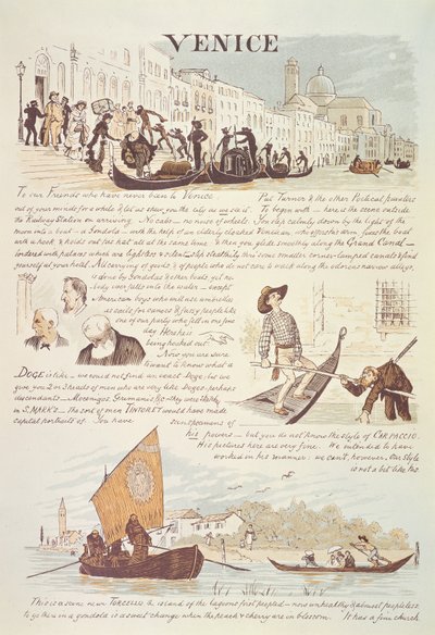 Venedik, Karikatür Eskizleri ile by Randolph Caldecott