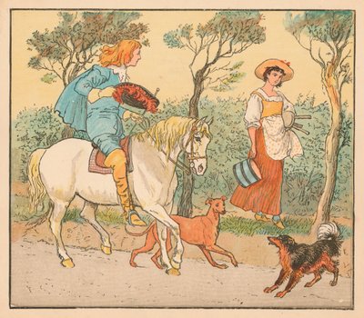Nereye gidiyorsun, Güzel Hizmetçim, c1882. by Randolph Caldecott