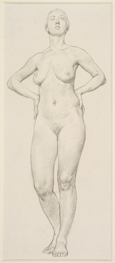 Bir Kadın Çalışması (kağıt üzerine kalem) by Randolph Schwabe