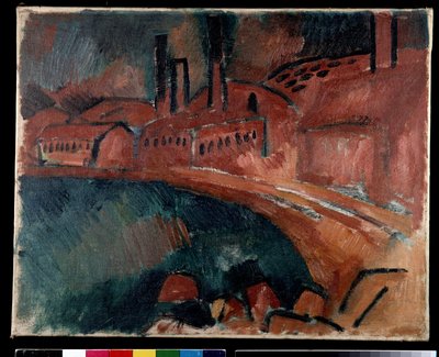 La Tuilerie saint Henri veya fabrika Endüstriyel manzara by Raoul Dufy