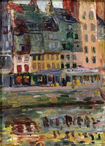 Le Havre limanındaki eski evler by Raoul Dufy
