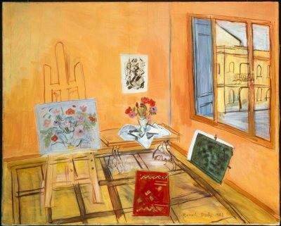 Buket ile Stüdyo by Raoul Dufy