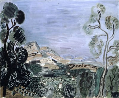 Saint-Jeannet Körfezi, c.1922-23 (tuval üzerine yağlıboya) by Raoul Dufy