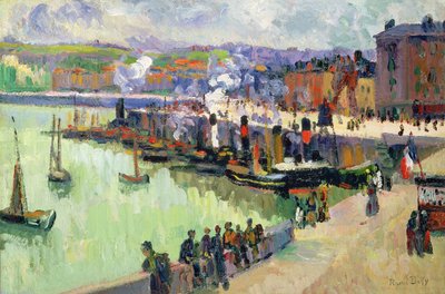 Liman (kağıt üzerine yağlıboya) by Raoul Dufy