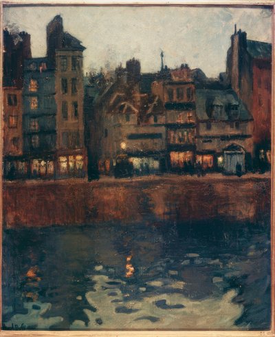 Alacakaranlıkta Le Havre Limanı by Raoul Dufy
