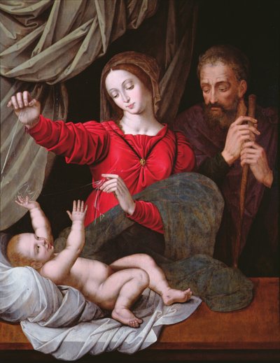 Loreto Madonna (kopya - orijinal Musee Conde, Chantilly, bkz. 71593) (panel) by after Raphael