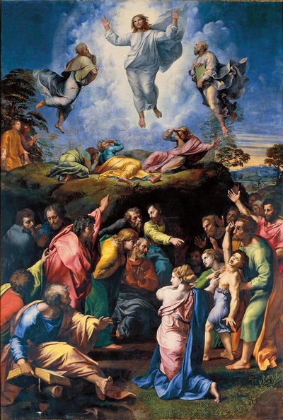 The Transfiguration, c.1519-20 (panelde yağlı boya) by Raphael