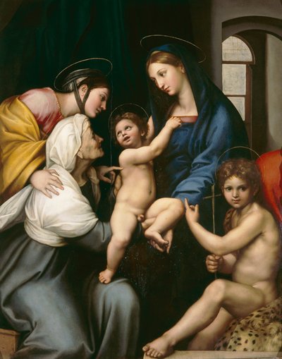 Bez Madonna, c.1514 (panelde yağlı boya) by Raphael