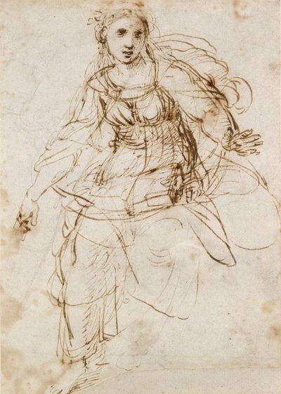 Alegorik Teoloji Figürü, 16. yüzyılın başları by Raphael