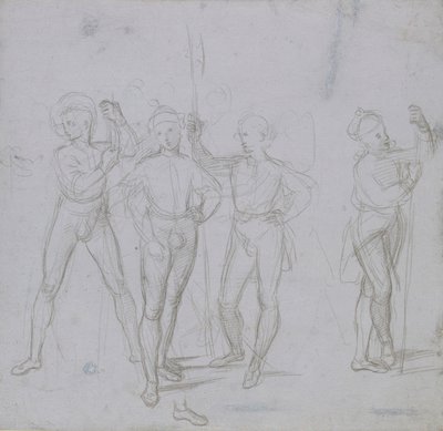 Dört kişilik asker grubu, c1503. by Raphael