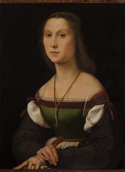 Genç Bir Kadının Portresi La Muta, yaklaşık 1507. by Raphael
